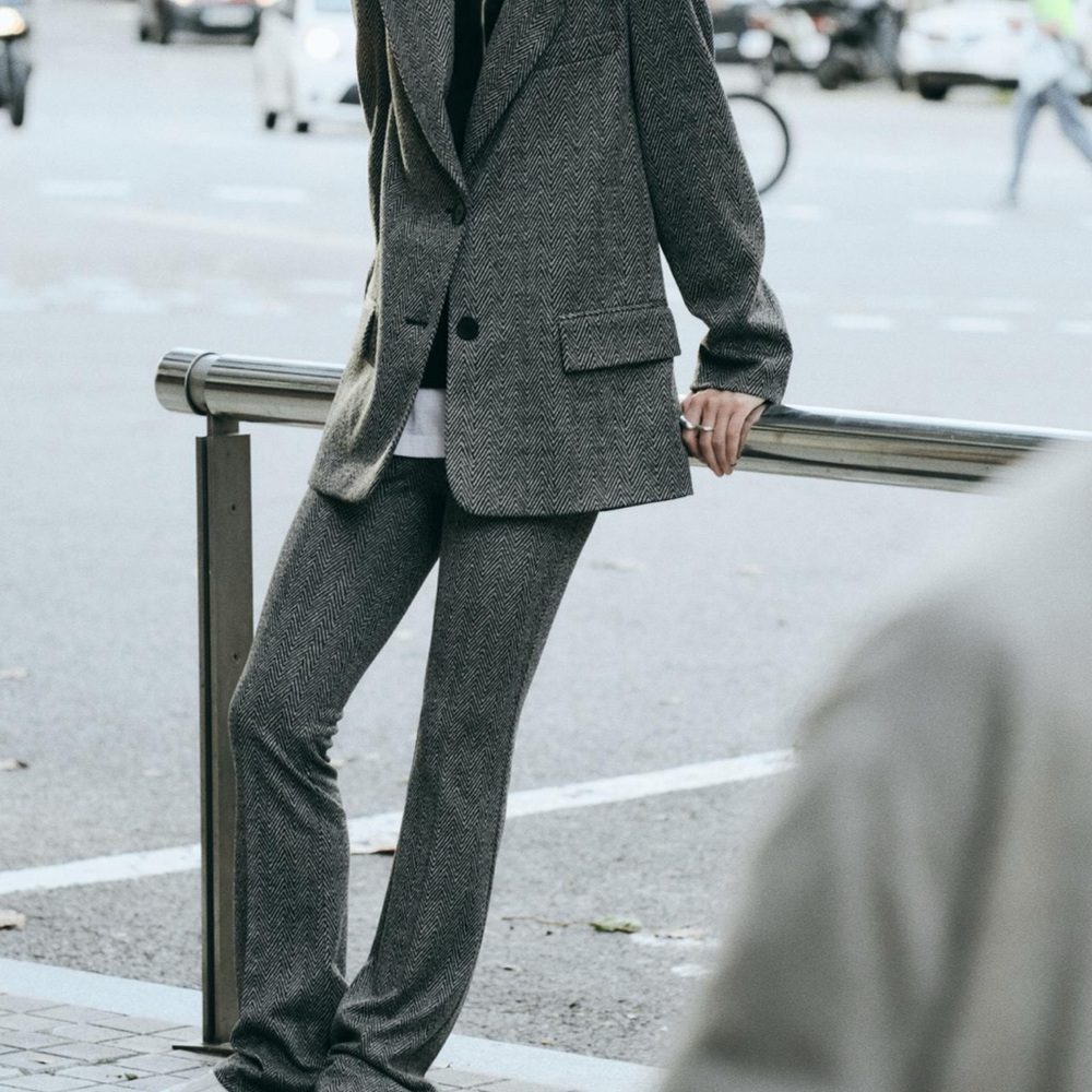 Herringbone pant
